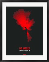 Framed Los Angeles Radiant Map 6