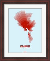 Framed Los Angeles Radiant Map 7