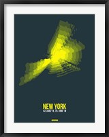 Framed New York Radiant Map 1
