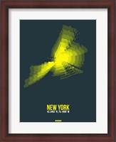Framed New York Radiant Map 1