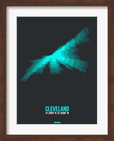 Framed Cleveland Radiant Map 2