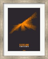 Framed Cleveland Radiant Map 3