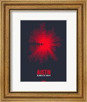 Framed Austin Radiant Map 2