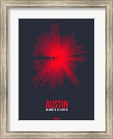 Framed Austin Radiant Map 2