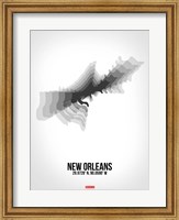 Framed New Orleans Radiant Map 4