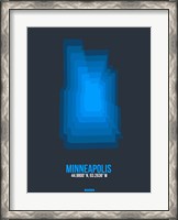 Framed Minneapolis Radiant Map 2