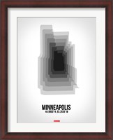 Framed Minneapolis Radiant Map 6
