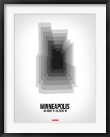 Framed Minneapolis Radiant Map 6