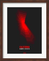 Framed California Radiant Map 1