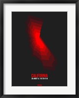 Framed California Radiant Map 1