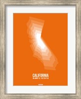 Framed California Radiant Map 7