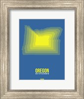 Framed Oregon Radiant Map 1