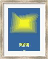 Framed Oregon Radiant Map 1