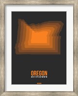 Framed Oregon Radiant Map 4