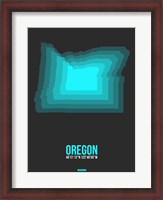 Framed Oregon Radiant Map 5