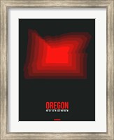 Framed Oregon Radiant Map 6