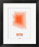 Framed Arizona Radiant Map 1A