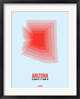 Framed Arizona Radiant Map 2A