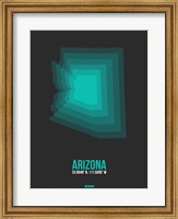 Framed Arizona Radiant Map 5A