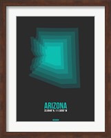 Framed Arizona Radiant Map 5A