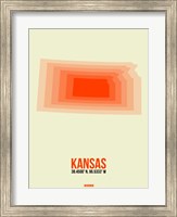 Framed Kansas Radiant Map 1