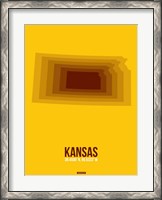 Framed Kansas Radiant Map 2