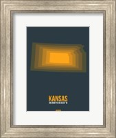 Framed Kansas Radiant Map 4