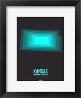 Framed Kansas Radiant Map 5