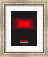 Framed Kansas Radiant Map 6