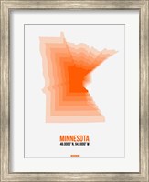 Framed Minnesota Radiant Map 1