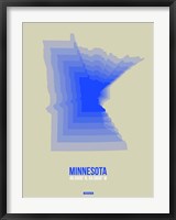 Framed Minnesota Radiant Map 3