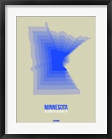 Framed Minnesota Radiant Map 3