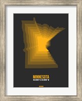 Framed Minnesota Radiant Map 5