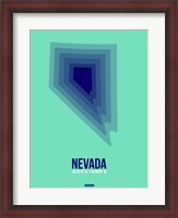 Framed Nevada Radiant Map 3