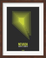 Framed Nevada Radiant Map 4