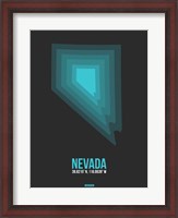 Framed Nevada Radiant Map 5