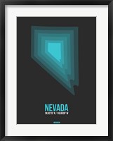 Framed Nevada Radiant Map 5