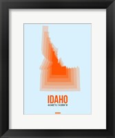 Framed Idaho Radiant Map 1