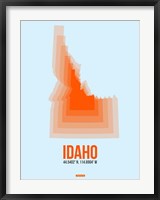 Framed Idaho Radiant Map 1