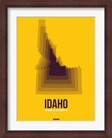 Framed Idaho Radiant Map 3