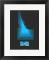 Framed Idaho Radiant Map 4