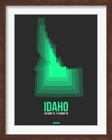 Framed Idaho Radiant Map 5