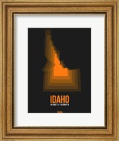 Framed Idaho Radiant Map 6