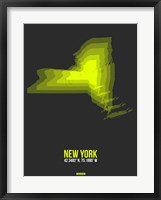 Framed New York Radiant Map 6