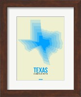Framed Texas Radiant Map 1