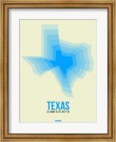 Framed Texas Radiant Map 1