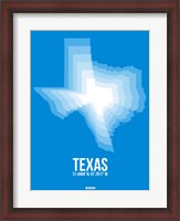 Framed Texas Radiant Map 4