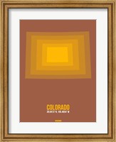 Framed Colorado Radiant Map 1