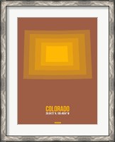 Framed Colorado Radiant Map 1