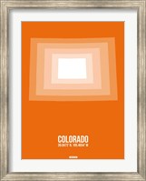 Framed Colorado Radiant Map 3